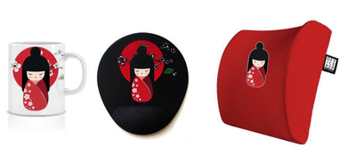 officekup  bel destek yastigi sirtlik oturma minderi ofis  hediye renkli tasarim mousepad kupa