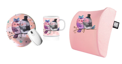 officekup  bel destek yastigi sirtlik oturma minderi ofis  hediye renkli tasarim mousepad kupa